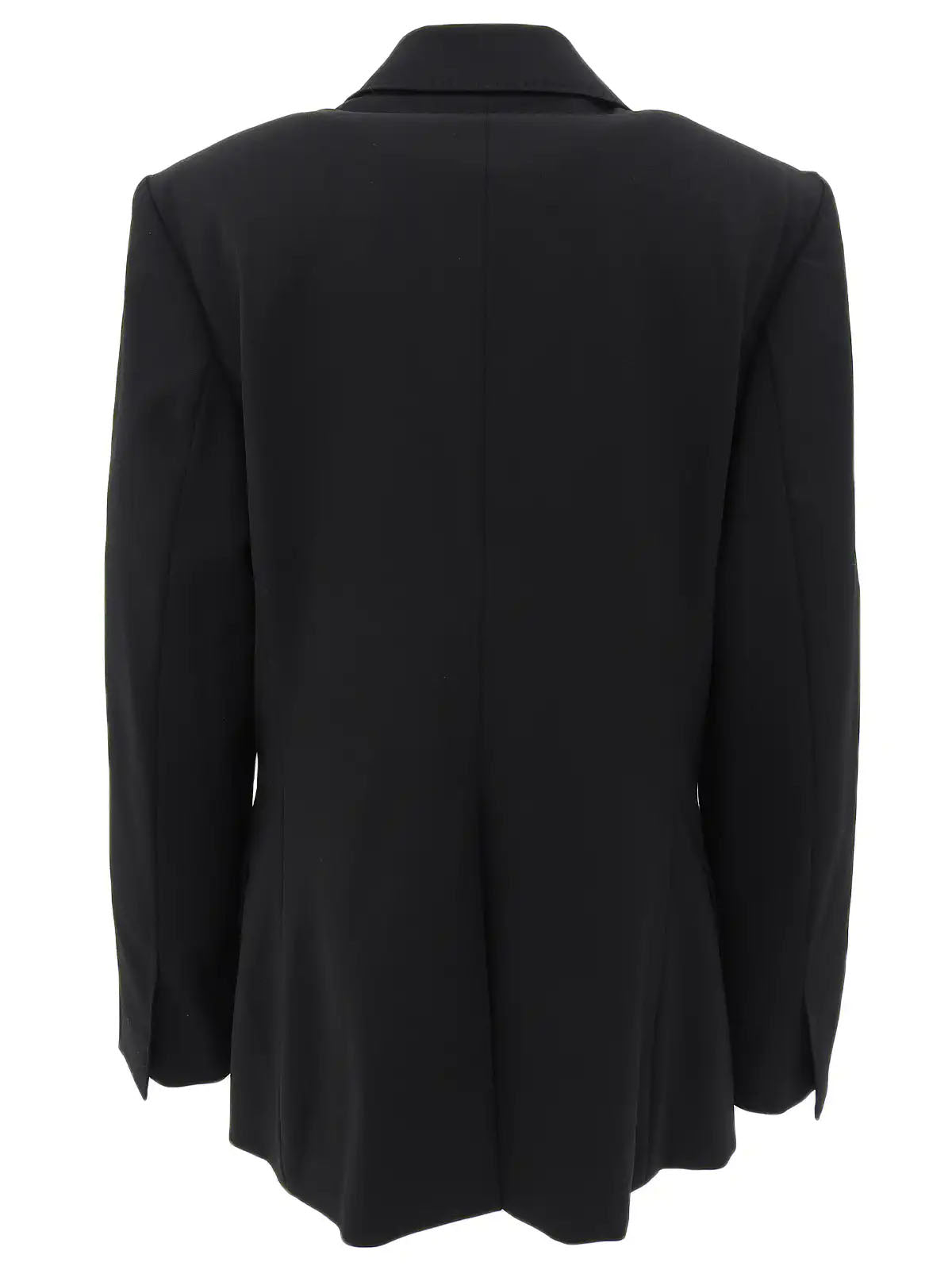 Logo Button Jacket in Black