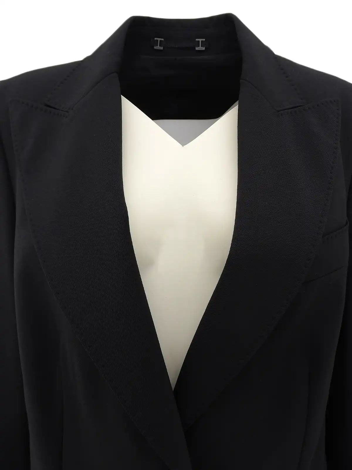 Logo Button Jacket in Black