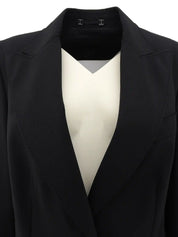 Logo Button Jacket in Black