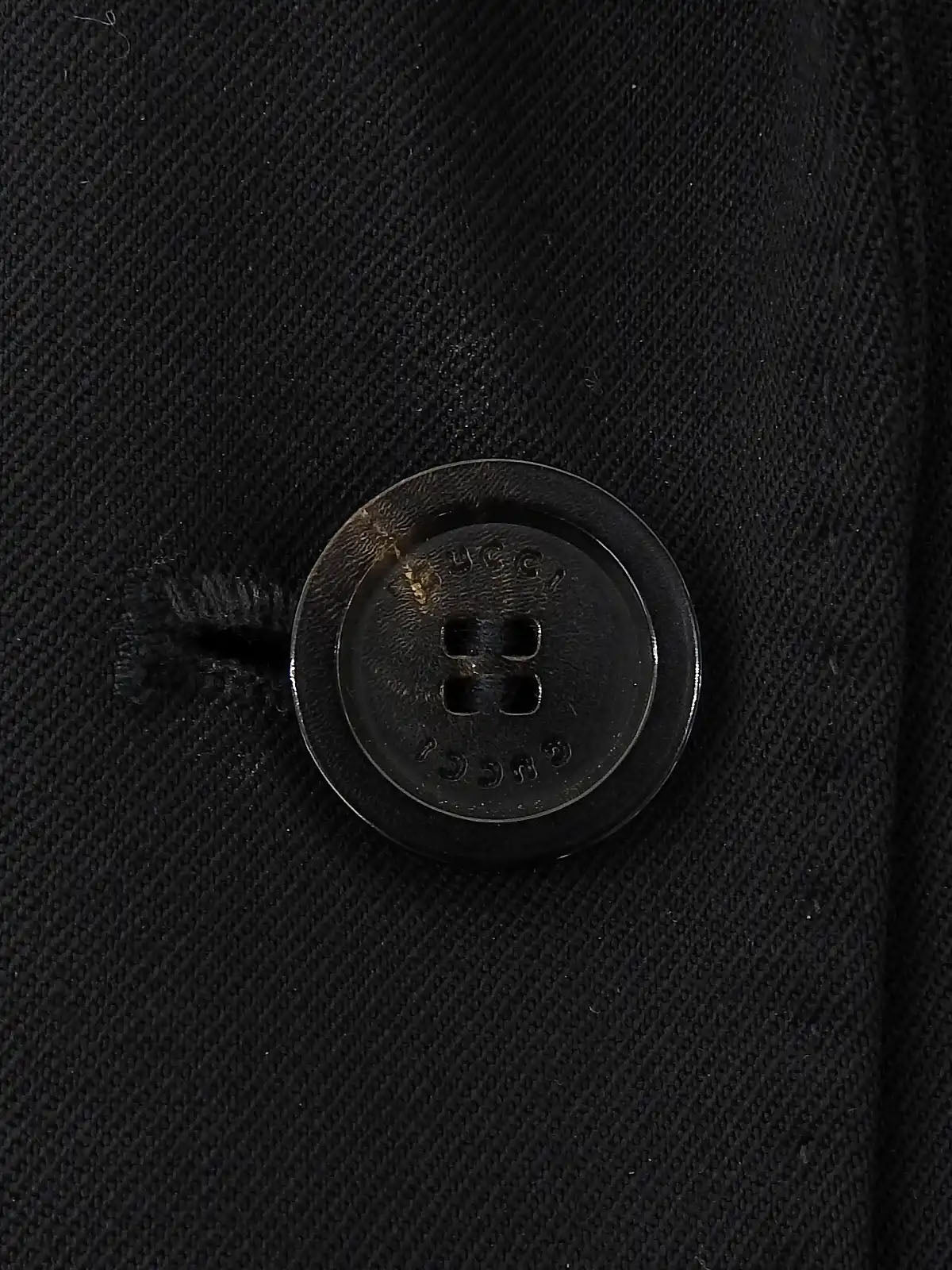 Logo Button Jacket in Black