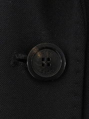 Logo Button Jacket in Black