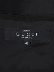 Logo Button Jacket in Black