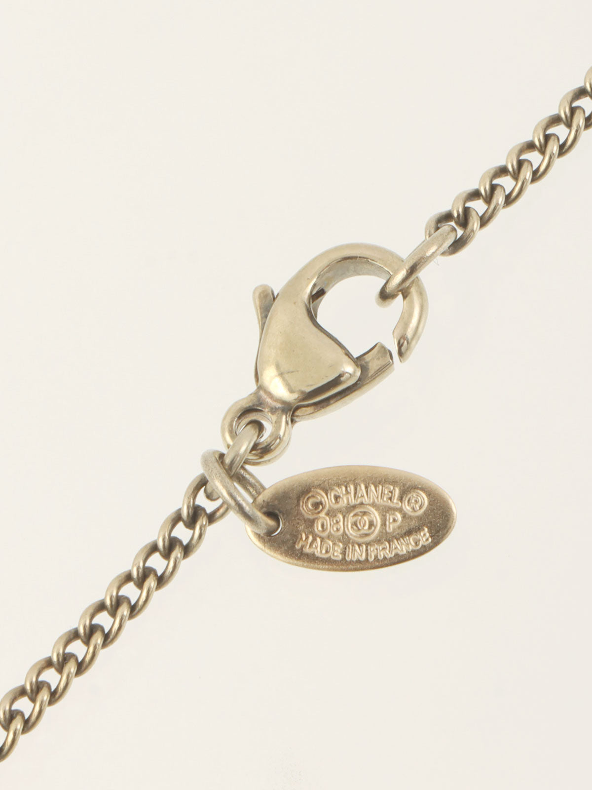2008 CC Mark Necklace Gold/Purple