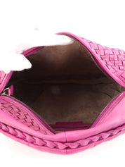 Purple Intrecciato Hobo Bag