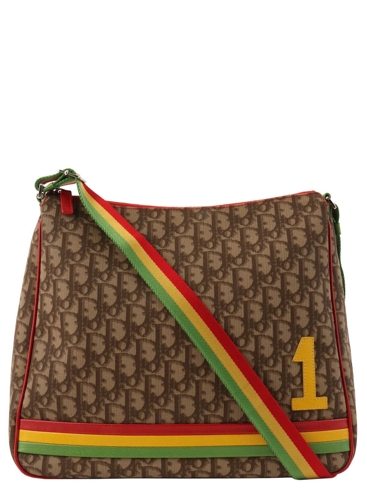 Rasta Trotter Pattern Shoulder Bag Brown/Multi