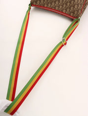 Rasta Trotter Pattern Shoulder Bag Brown/Multi