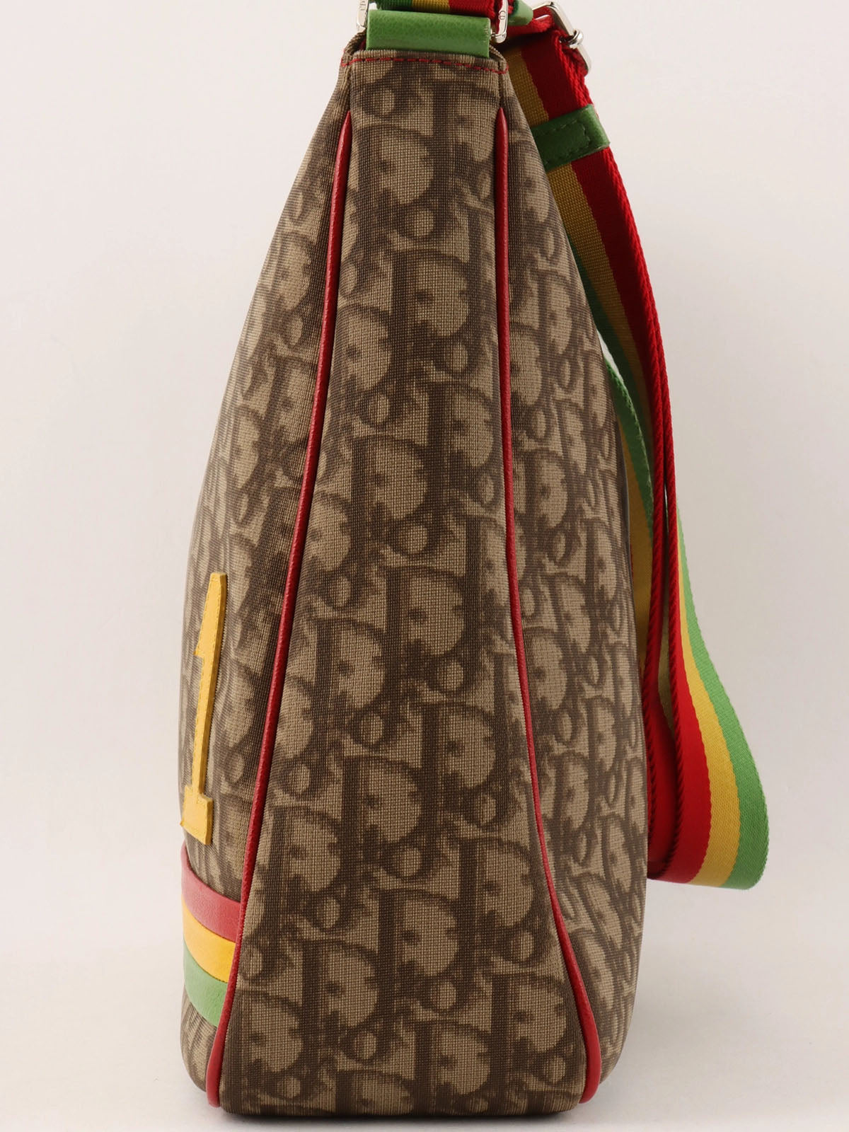 Rasta Trotter Pattern Shoulder Bag Brown/Multi
