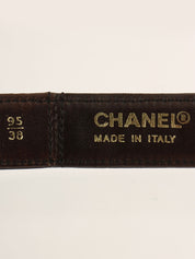 Logo Plate Belt Black