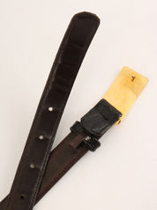 Logo Plate Belt Black