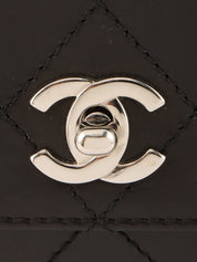 1998 Matelasse Stitch CC 旋锁单肩包(黑色)