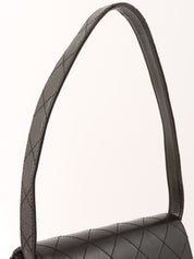1998 Matelasse Stitch CC 旋锁单肩包(黑色)