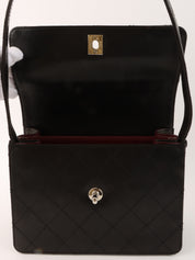 1998 Matelasse Stitch CC 旋锁单肩包(黑色)