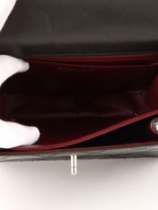 1998 Matelasse Stitch CC 旋锁单肩包(黑色)