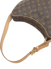 2003 帆布字母羊角面包 MM 棕色
