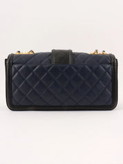 2014 Bicolor CC Mark Chain Shoulder Bag Navy/Black