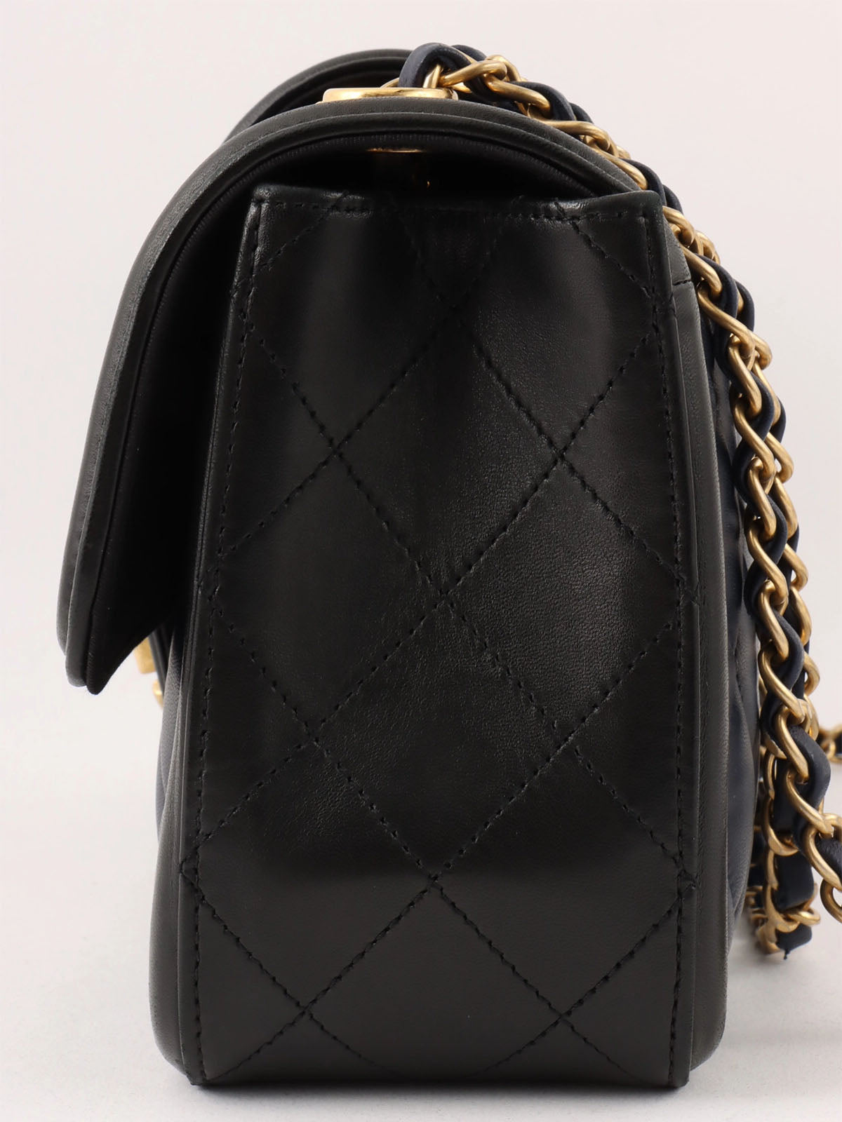 2014 Bicolor CC Mark Chain Shoulder Bag Navy/Black