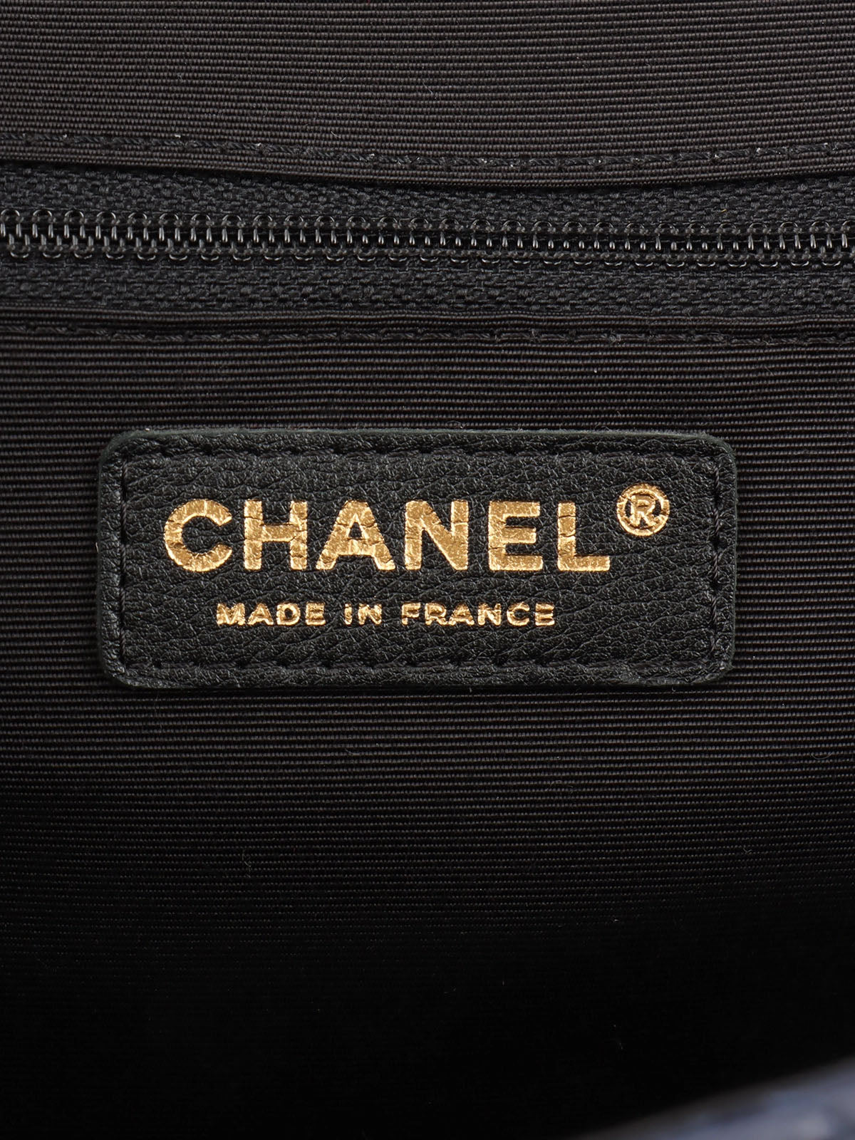 2014 Bicolor CC Mark Chain Shoulder Bag Navy/Black