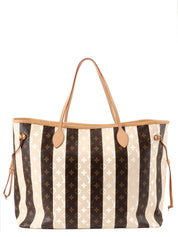 2011 Monogram Rayeur Neverfull XL Canvas Bag in Brown/Beige
