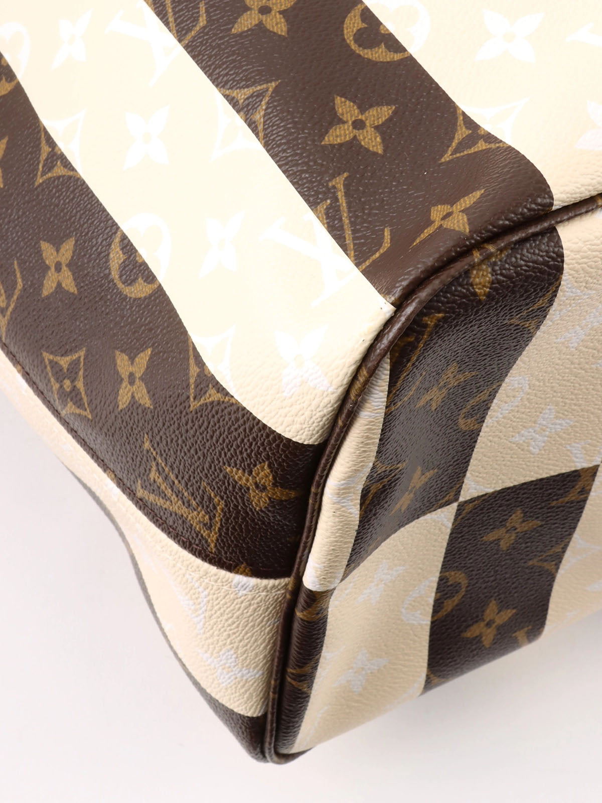 2011 Monogram Rayeur Neverfull XL Canvas Bag in Brown/Beige