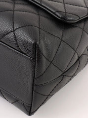 2007 Caviar Skin CC Turnlock Handbag in Black/Silver