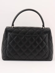 2007 Caviar Skin CC Turnlock Handbag in Black/Silver