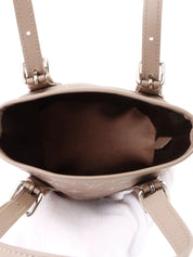 2001 Satin Monogram Little Bucket Greige