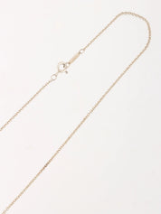 18K925 Twisted Heart Necklace in Silver/Gold