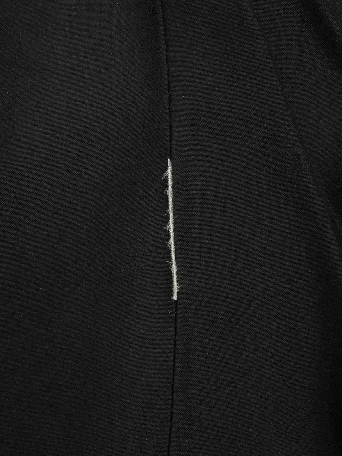 白色/黑色粗花呢徽标纽扣外套