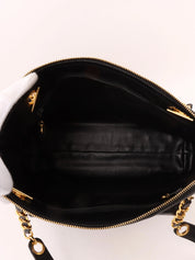 1995 Caviar Skin CC 黑色转锁链条托特包