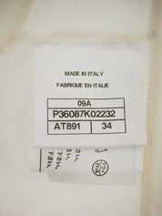 2009 羊绒亮片 CC Mark 无袖高领针织上衣,象牙色