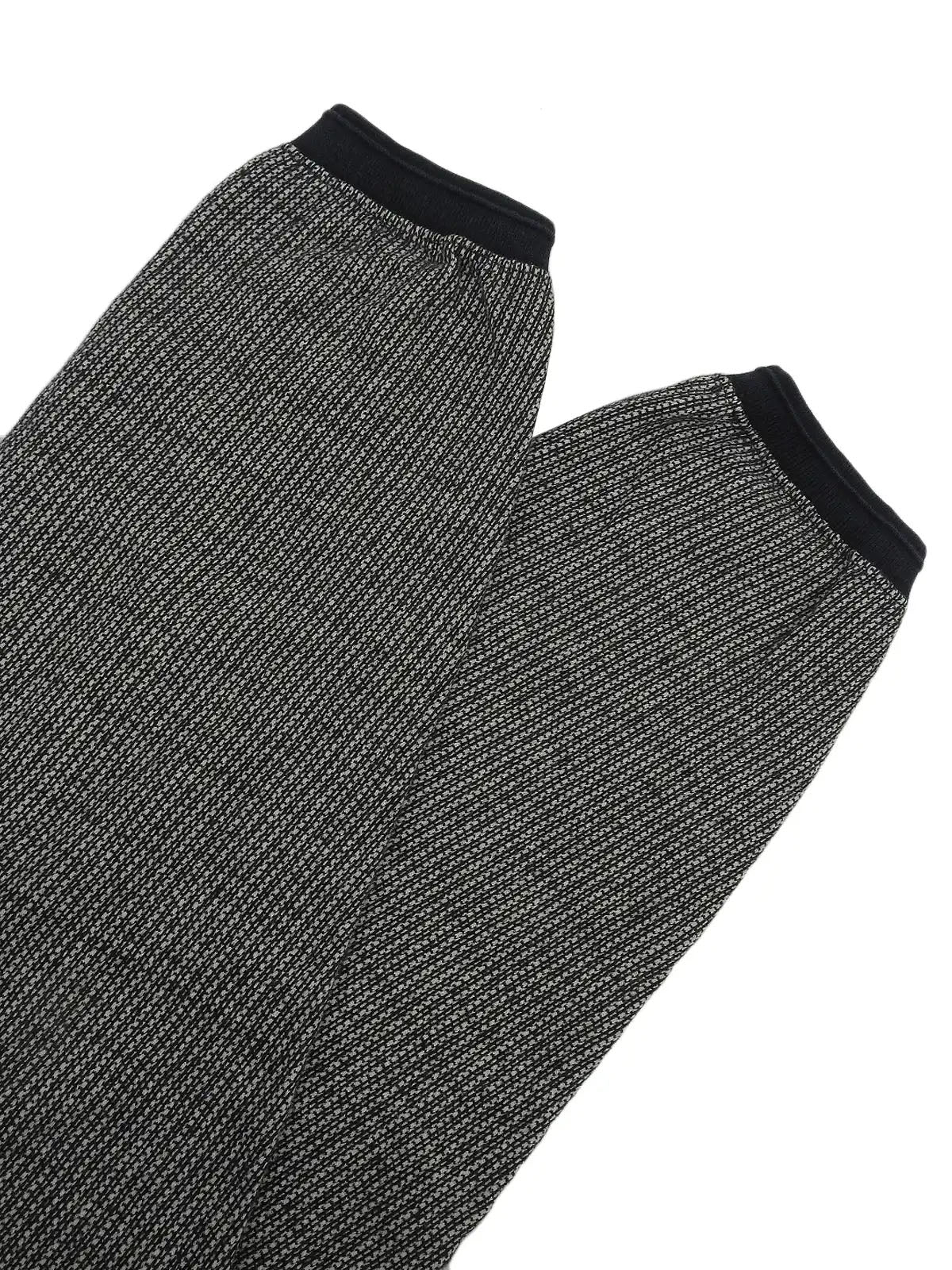 海军蓝/白色徽标刺绣长袖 Polo 衫
