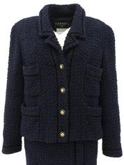 1993 Tweed CC Mark 纽扣套装,海军蓝