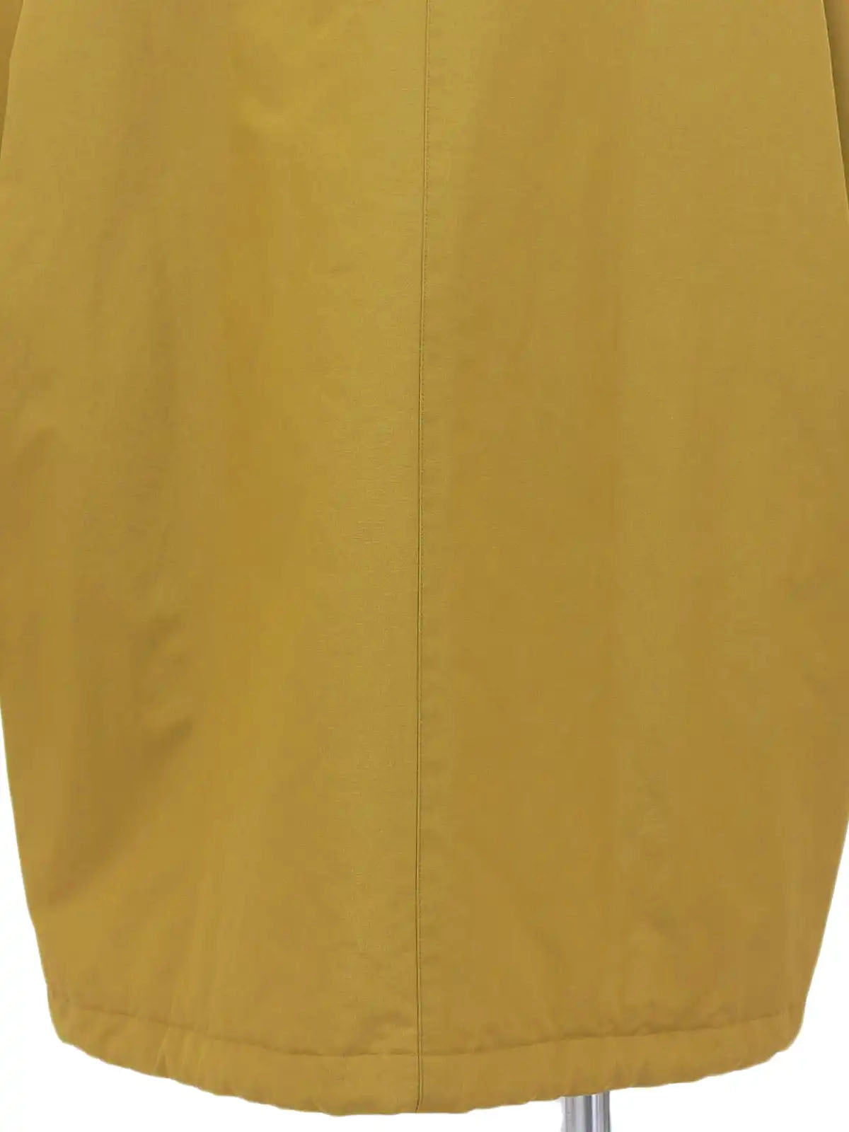Fur Hooded Design Button Coat in Mustard