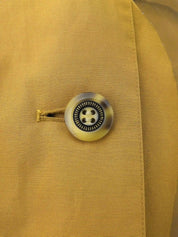 Fur Hooded Design Button Coat in Mustard
