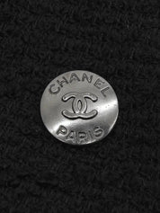 1997 羊毛 CC 标志纽扣荷叶边领套装(黑色)