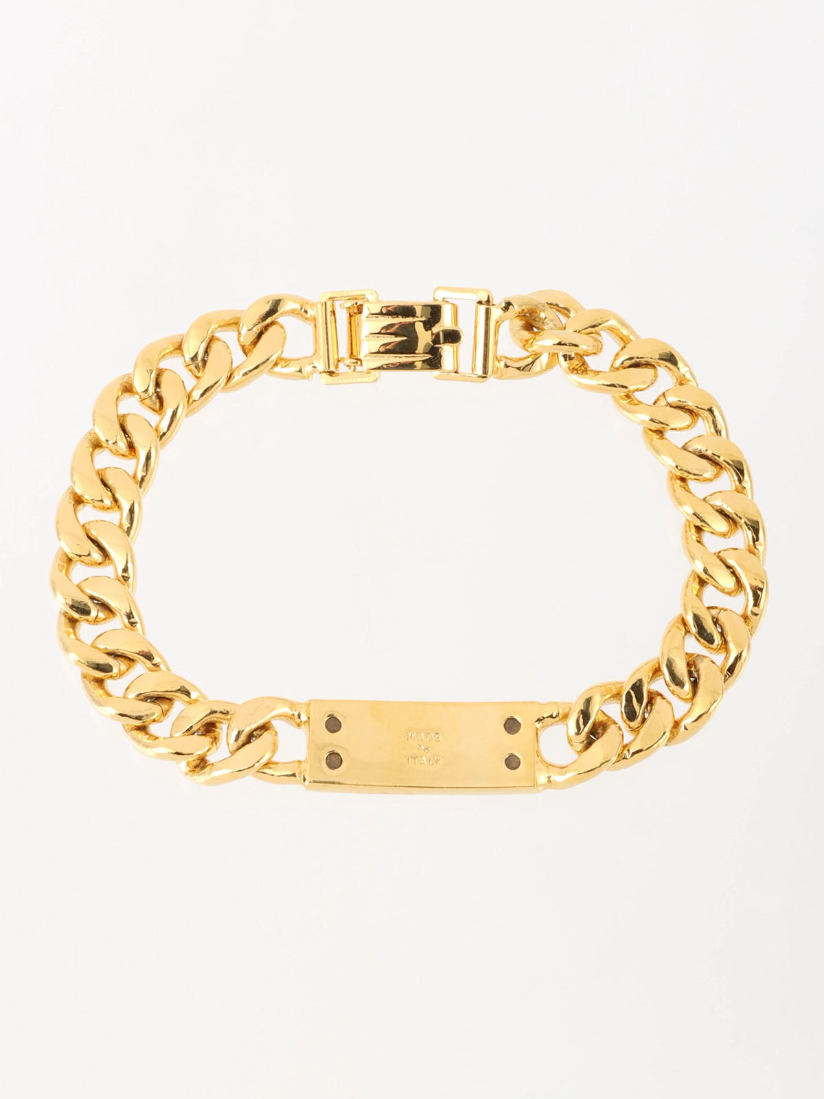 金色徽标牌链式手链