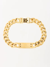 金色徽标牌链式手链