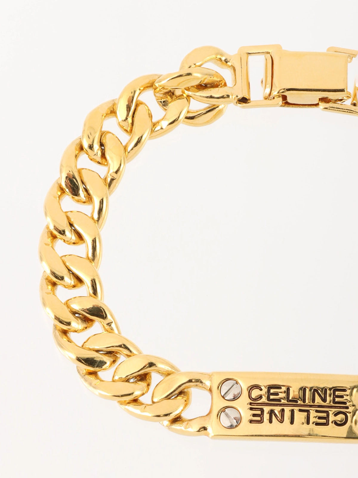 金色徽标牌链式手链