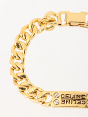 金色徽标牌链式手链