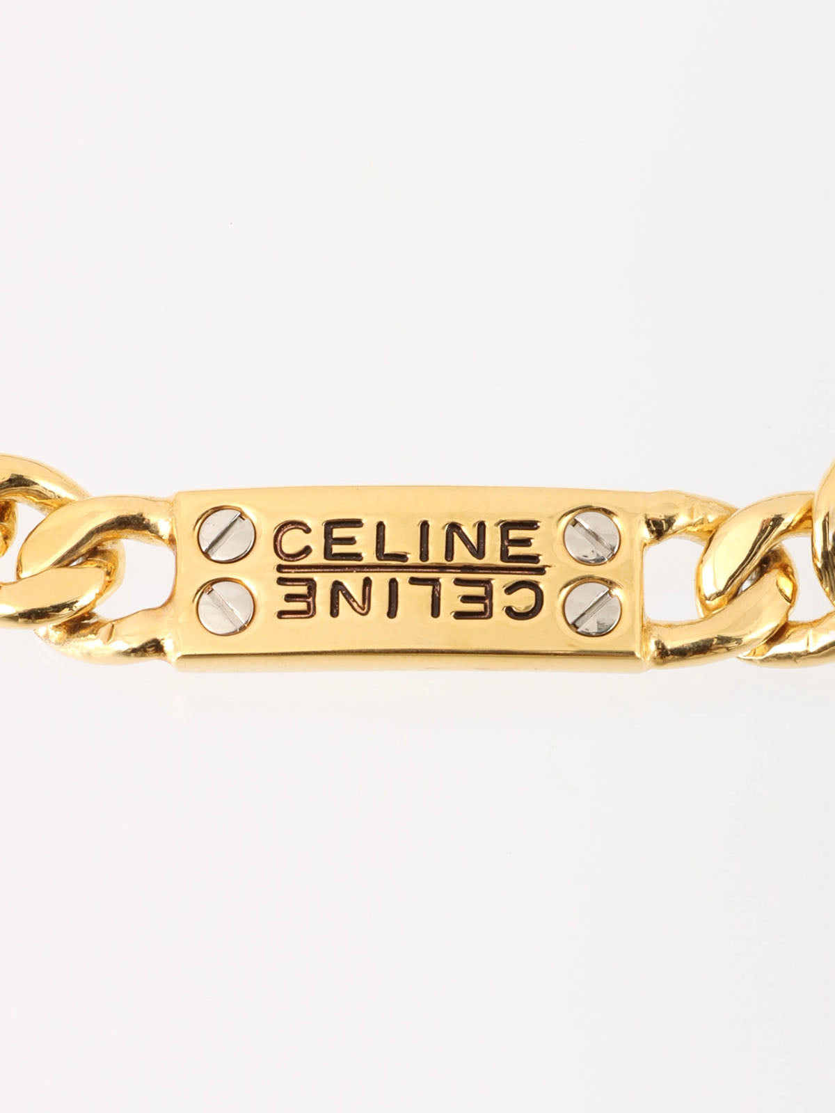 金色徽标牌链式手链