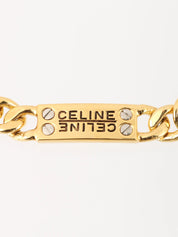 金色徽标牌链式手链