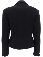 Medusa Button Jacket in Black