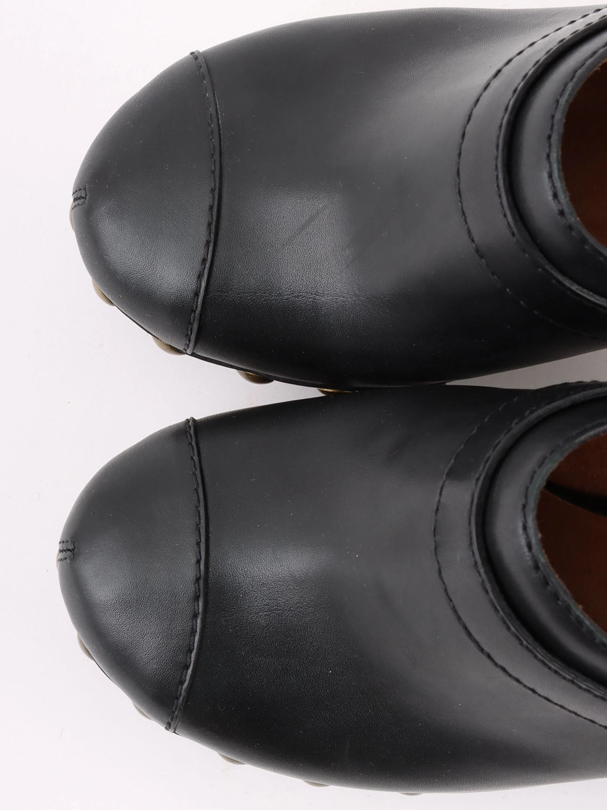 CC Mark Studded Clog Sandals Black