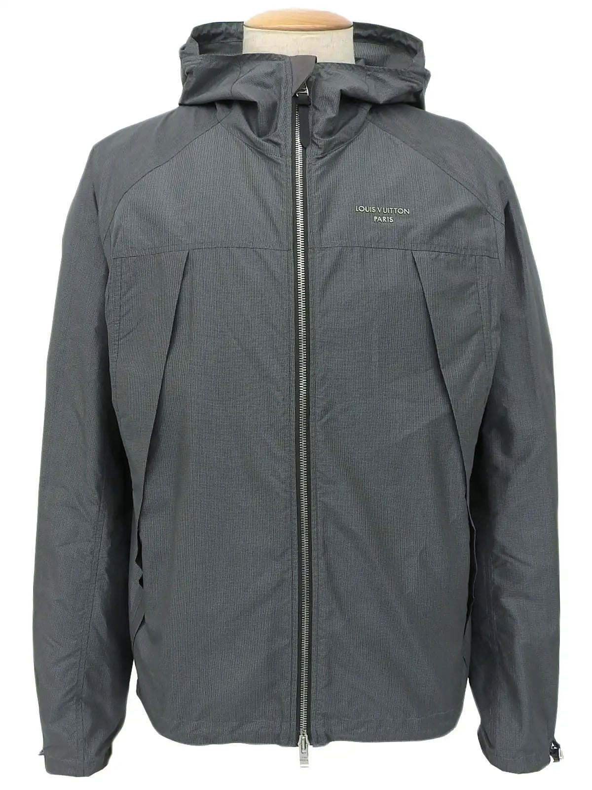 Logo Plate Windbreaker Gray