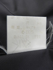 炭灰色格纹双排扣夹克