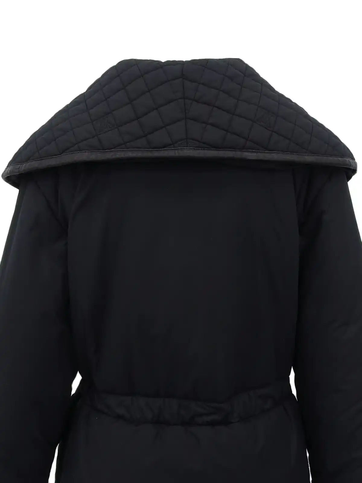 Monogram Embroidered Coat in Black