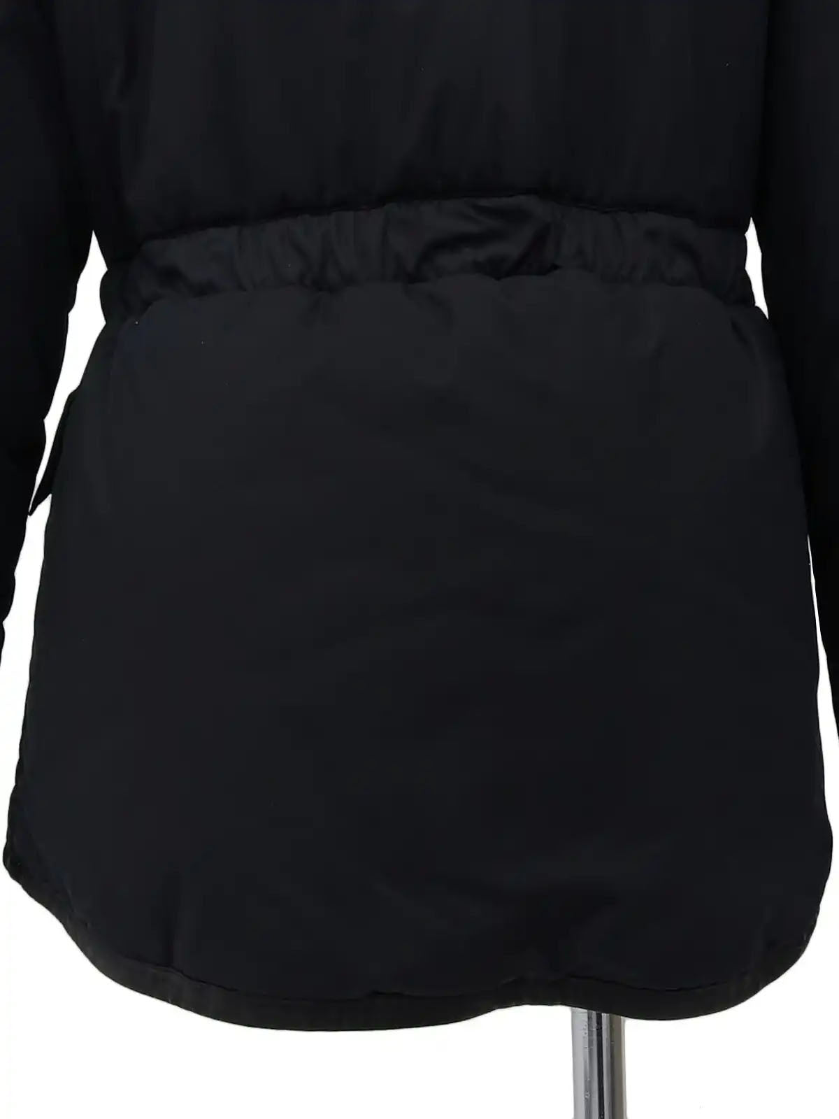 Monogram Embroidered Coat in Black