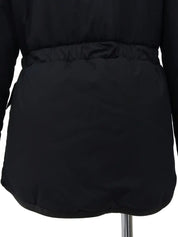 Monogram Embroidered Coat in Black