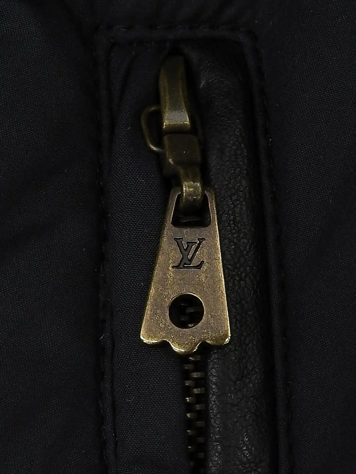Monogram Embroidered Coat in Black