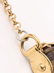 2008 帆布 Monogram Pochette Mira PM 棕色